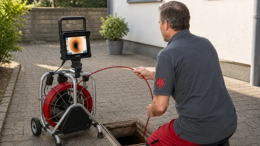 Intensive Grundreinigung Einschließlich Großem Rohrkamera System_Bild
